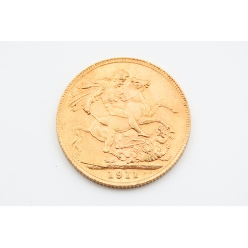 4 - Full Gold Sovereign Dated 1911