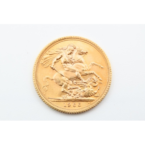 43 - Full Gold Sovereign Dated 1966