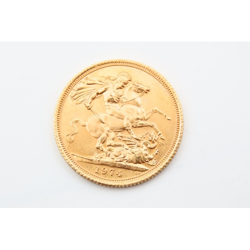 47 - Full Gold Sovereign Dated 1974