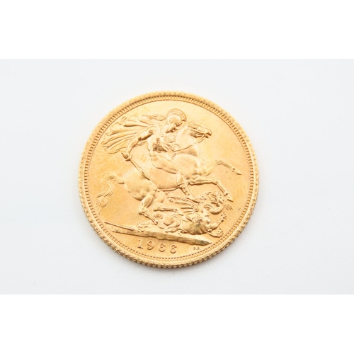 63 - Full Gold Sovereign Dated 1966