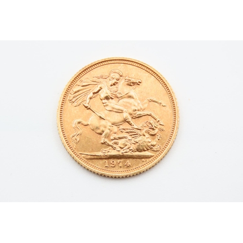 67 - Full Gold Sovereign Dated 1974