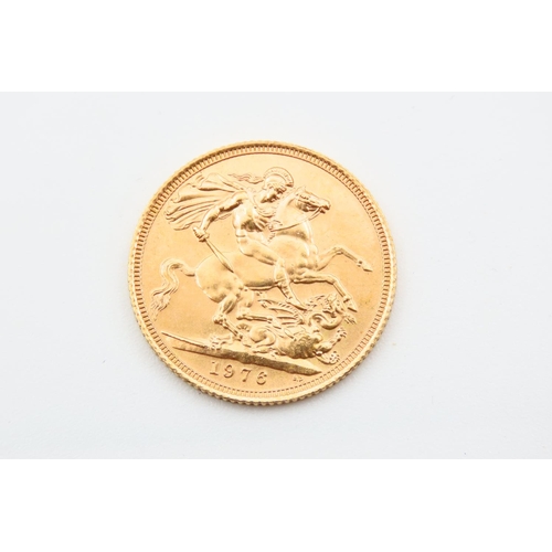 68 - Full Gold Sovereign Dated 1976