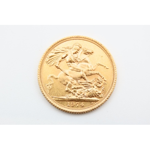 74 - Full Gold Sovereign Dated 1974