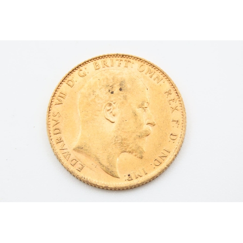 9 - Full Gold Sovereign Dated 1907