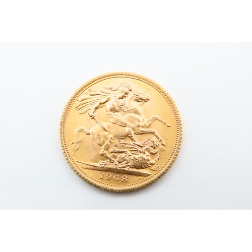 90 - Full Gold Sovereign Dated 1968