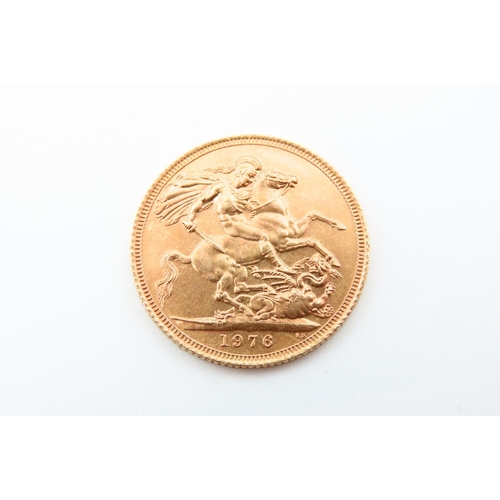 92 - Full Gold Sovereign Dated 1976