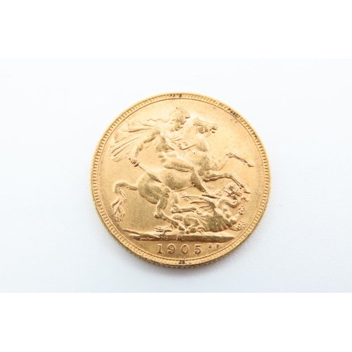 98 - Full Gold Sovereign Dated 1905