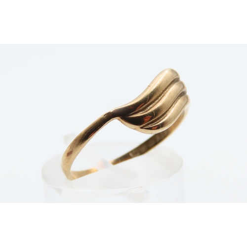 10 - 9 Carat Yellow Gold Ladies Ring Size O