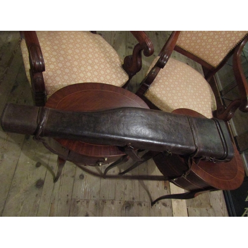 1051 - Old Mutton Leg Leather Clad Gun Case