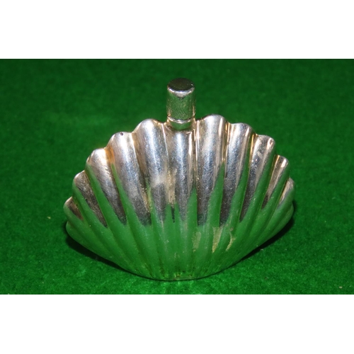 1084 - Silver Shell Form Tot with Cover