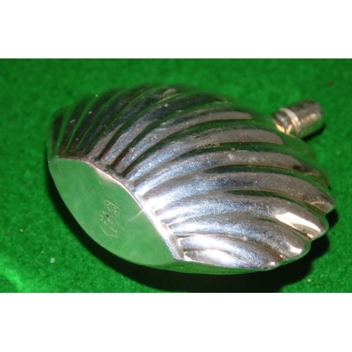 1084 - Silver Shell Form Tot with Cover