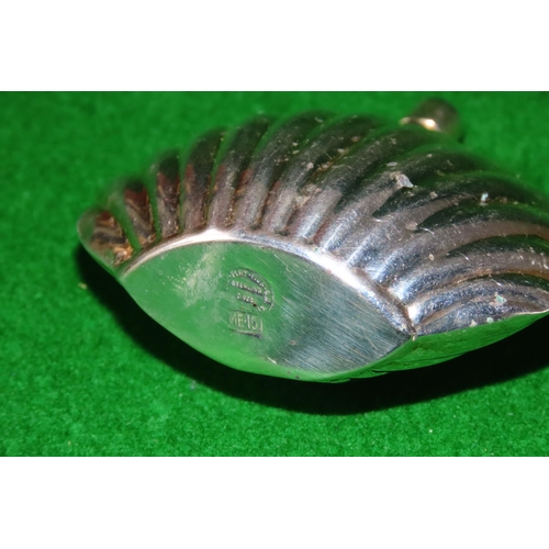 1084 - Silver Shell Form Tot with Cover