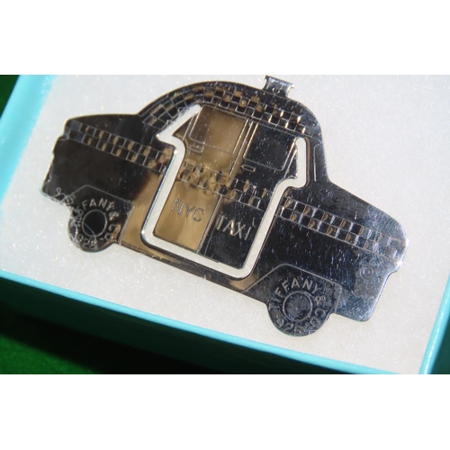 1093 - Tiffany and Co. NYC Taxi Motif Pendant Hallmarked and Signed Contained within Original Presentation ... 