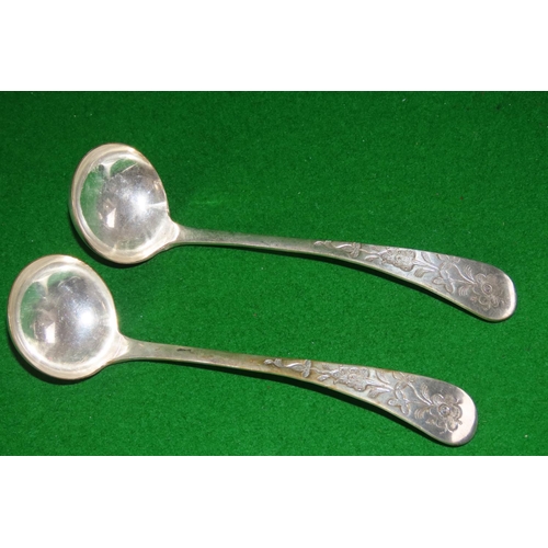 Pair of SILVER PLATED Ladles Each Approximately 22cm Long