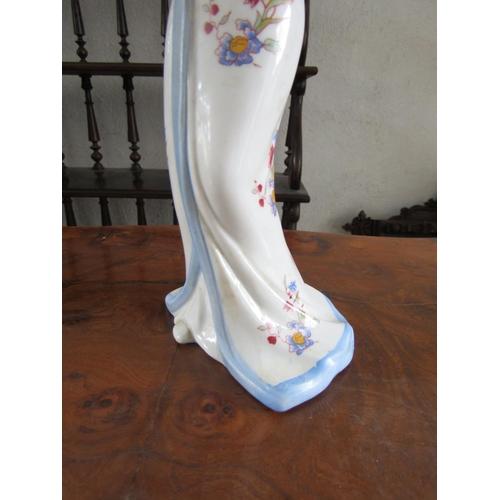 1130 - Japanese Porcelain Figure of Geisha Girl Approximately 10 Inches High