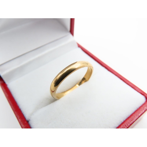 117 - 9 Carat Yellow Gold Band Ring Size L