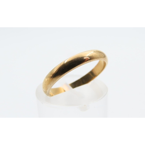 117 - 9 Carat Yellow Gold Band Ring Size L