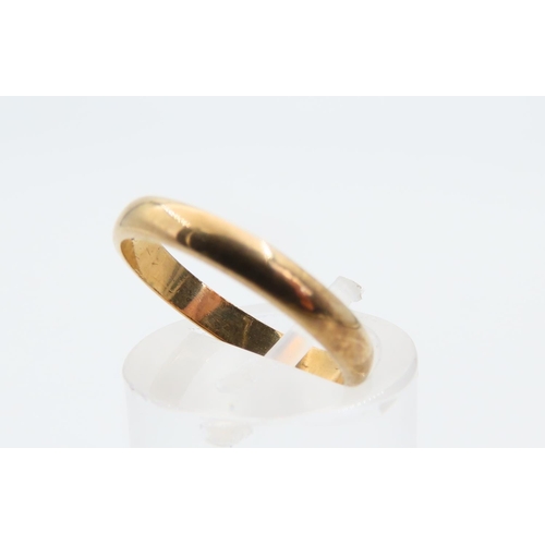 117 - 9 Carat Yellow Gold Band Ring Size L