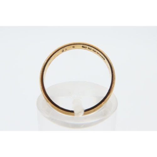 117 - 9 Carat Yellow Gold Band Ring Size L