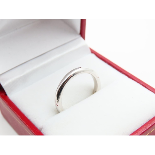 12 - 18 Carat White Gold Band Ring Size I
