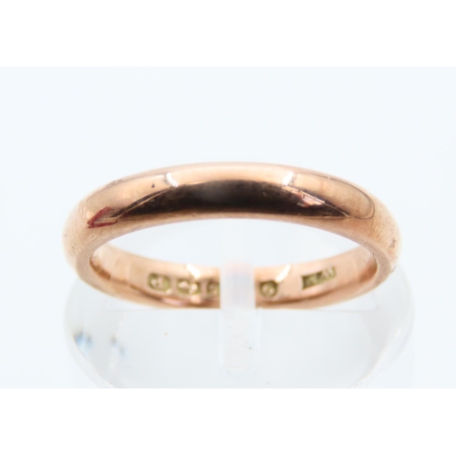 158 - 9 Carat Yellow Gold Band Ring Size J