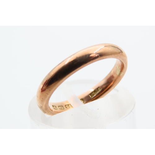 158 - 9 Carat Yellow Gold Band Ring Size J