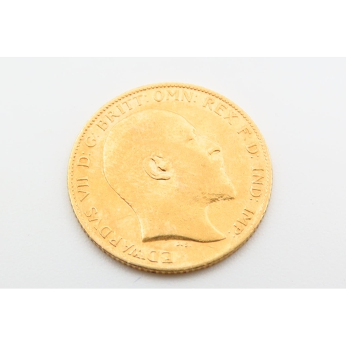 160 - Gold Half Sovereign Dated 1904