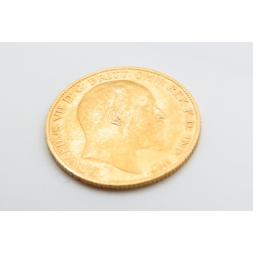 160 - Gold Half Sovereign Dated 1904