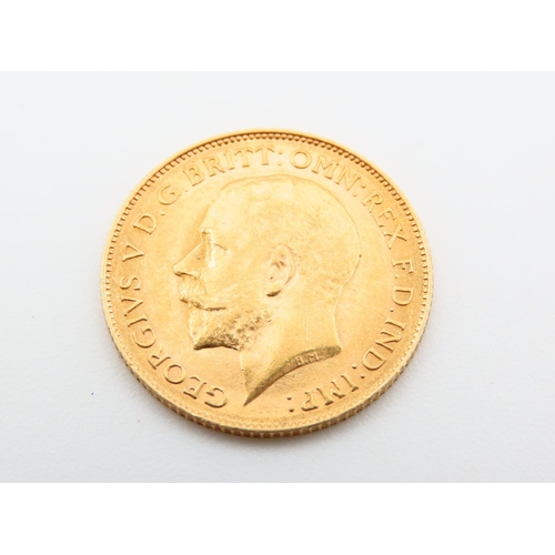 162 - Gold Half Sovereign Dated 1914