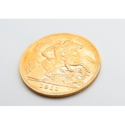 163 - Gold Half Sovereign Dated 1911