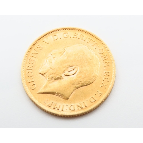 163 - Gold Half Sovereign Dated 1911