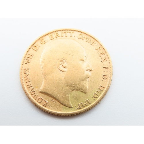 164 - Gold Half Sovereign Dated 1907