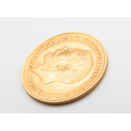 165 - Gold Half Sovereign Dated 1914