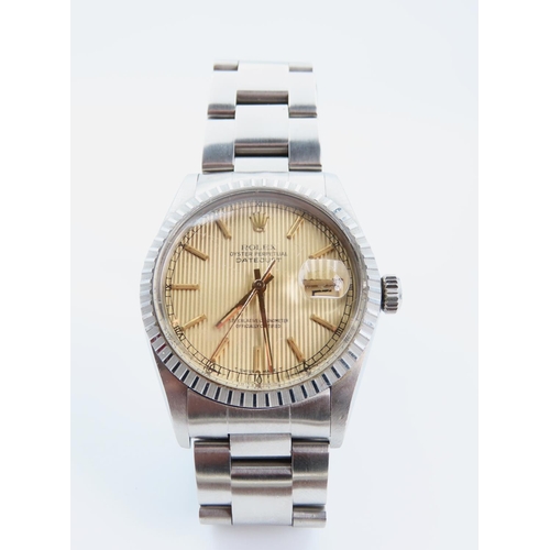 167 - Rolex Gentleman's Oyster Perpetual Datejust Wristwatch Date Aperture Working Order