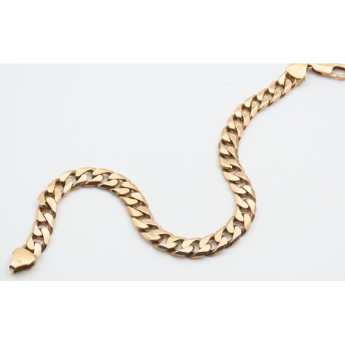 3 - 9 Carat Yellow Gold Bracelet 23cm Long Interlinking Form 24 Gram Weight