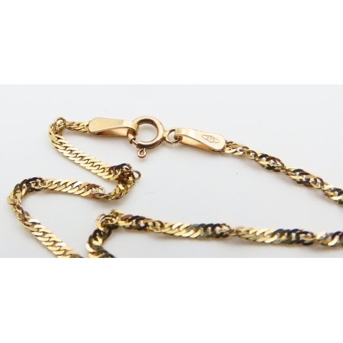 45 - 9 Carat Yellow Gold Bracelet 17cm Long