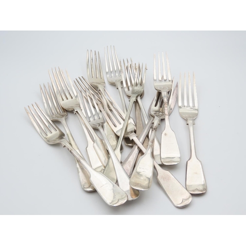 Collection of Various Silver Plated Forks Quantity as Photographed