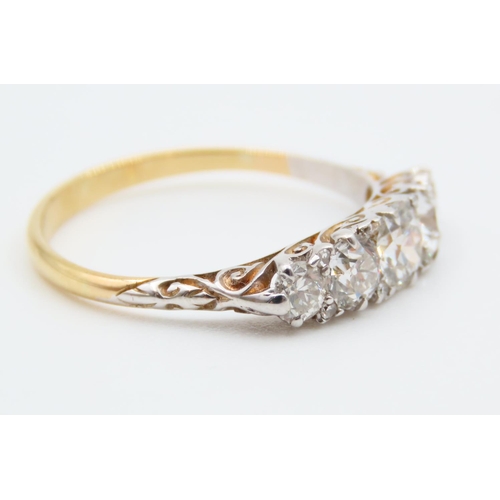 719 - Five Stone Diamond Ring Mounted on 18 Carat Gold Ring Size P