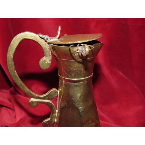 763 - Brass Pouring Jug and Trivet Two Items in Lot