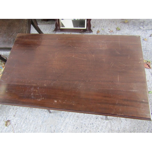 889 - Antique Mahogany Rectangular Form Table with Undertier Approximately 26 Inches Wide x 26 Inches High... 