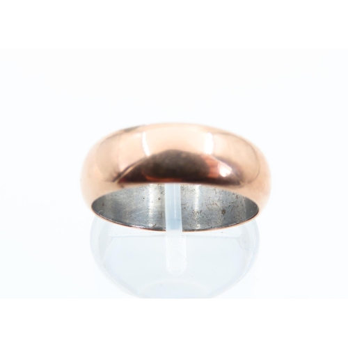 89 - 9 Carat Rose Gold Band Ring Size N