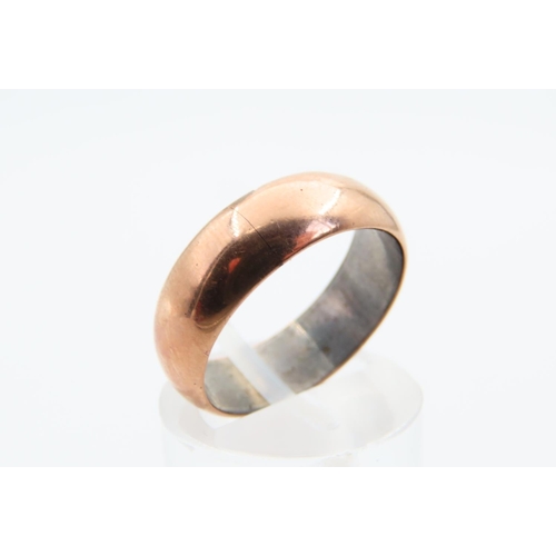 89 - 9 Carat Rose Gold Band Ring Size N