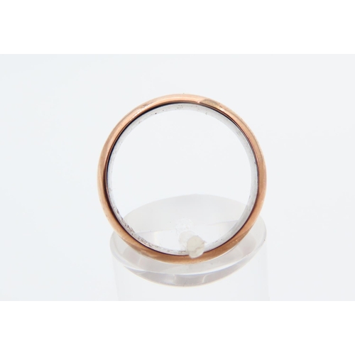 89 - 9 Carat Rose Gold Band Ring Size N