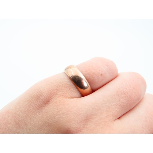 89 - 9 Carat Rose Gold Band Ring Size N