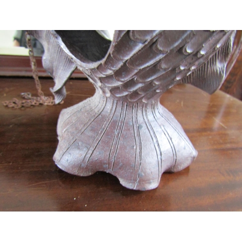 891 - Unusual Stoneware Figure of Fish Possibly Candle Sensor Approximately 8 Inches High