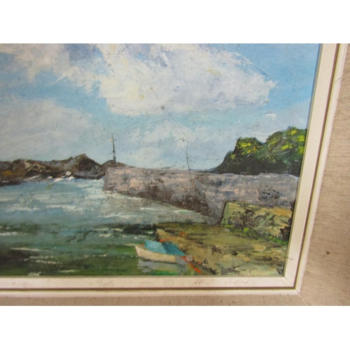 909 - Irish School Signed Lyons Harbour Scene Oil on Board 16 Inches High x 20 Inches Wide Signed Lower Le... 