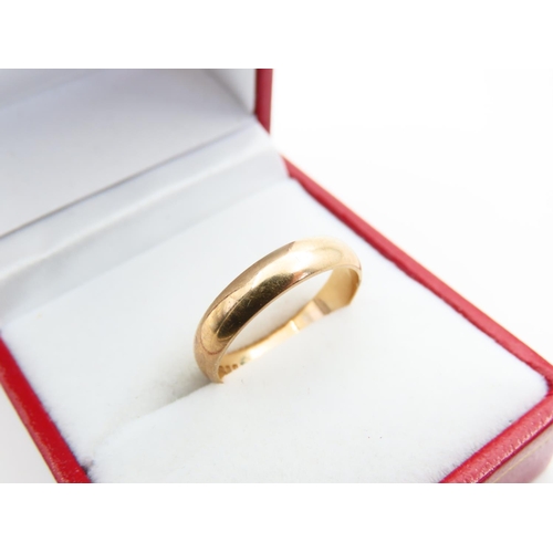 91 - 9 Carat Rose Gold Band Ring Size L