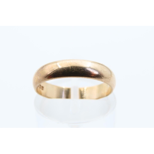 91 - 9 Carat Rose Gold Band Ring Size L