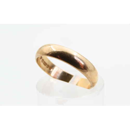 91 - 9 Carat Rose Gold Band Ring Size L