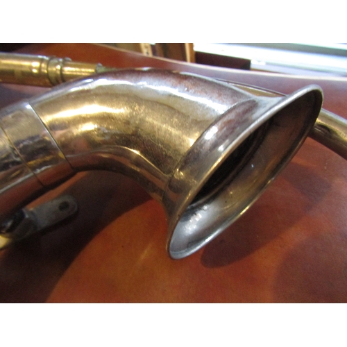 1583 - Old Automobile Car Horn Chrome Plated Full Size